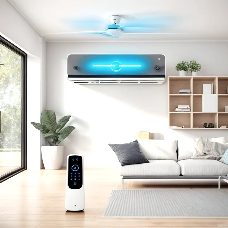 Smart-Deckenventilator mit integrierter LED-Beleuchtung